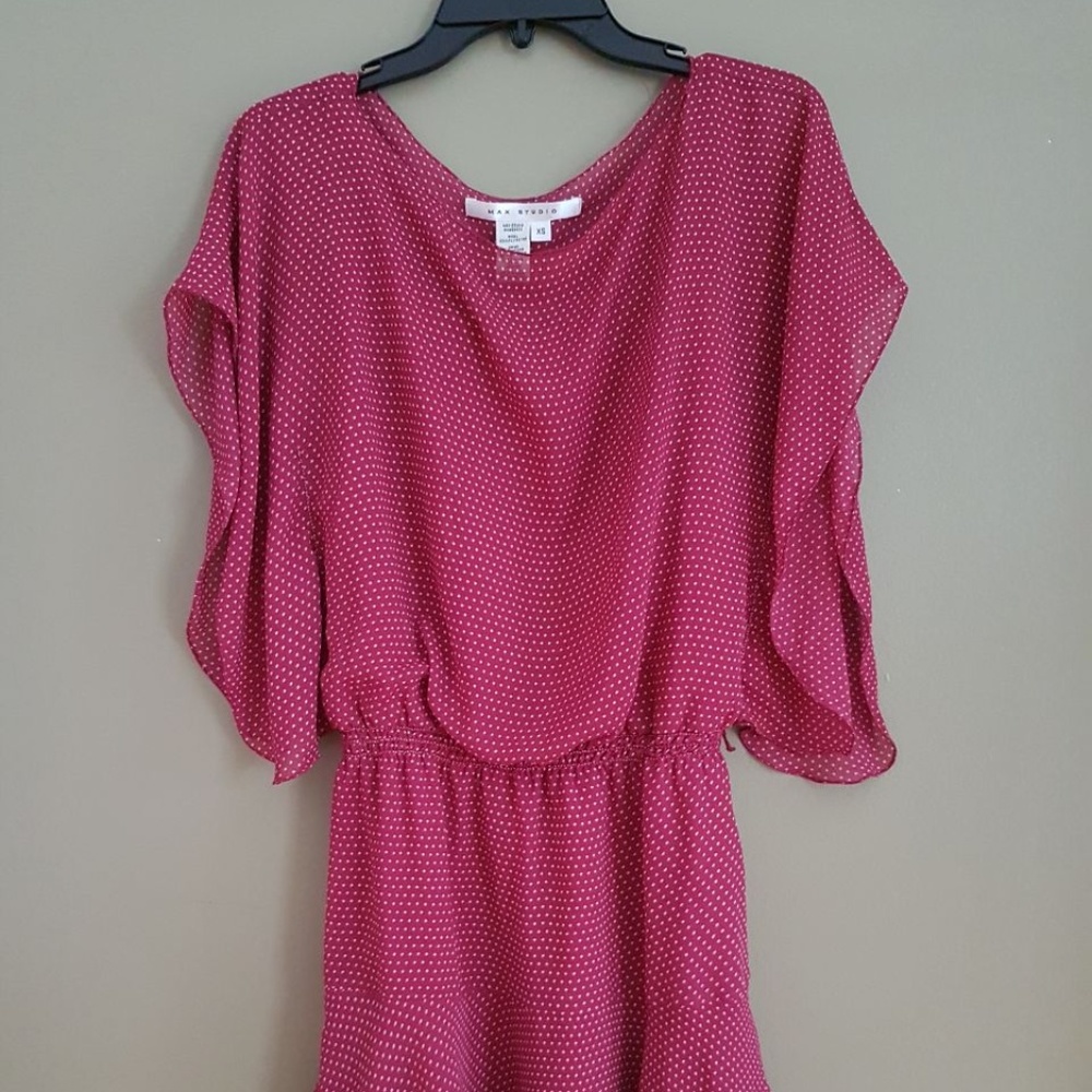 Max studio polka dot dress size XS - Picture 2 of 5